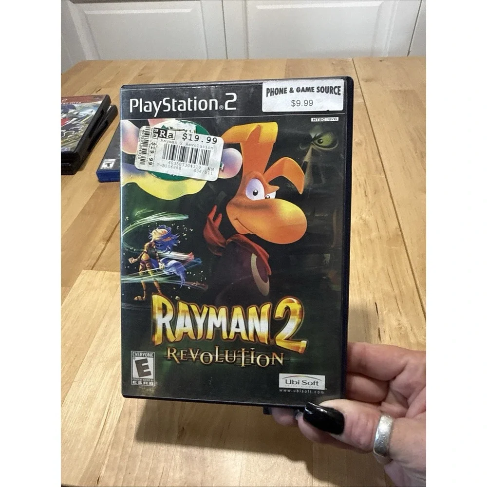 Rayman 2 Revolution PS2 Playstation 2 Black Label CIB Manual Registration Card